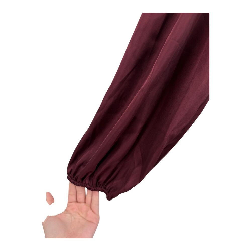 ASTR The Label dress Satin Scarf Mini Skater satin Red size Large L - Picture 4 of 7